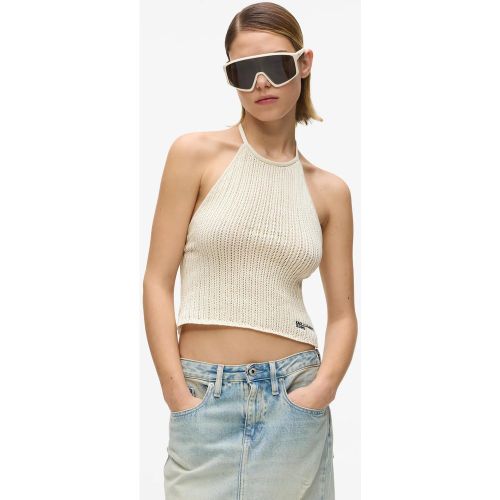 Haut Dos Nu En Maille, , Gris À Calotte Blanche, Taille: Xs - KL Jeans - Modalova