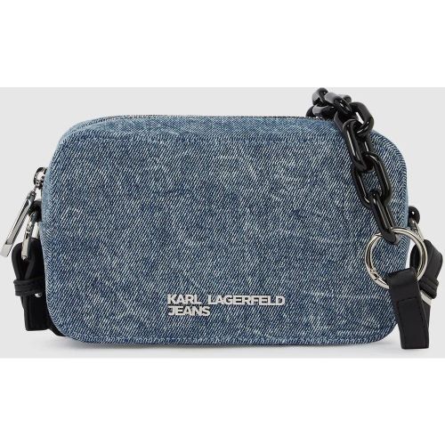 Sac Caméra En Denim Avec Chaîne, , , Taille: One Size - KL Jeans - Modalova