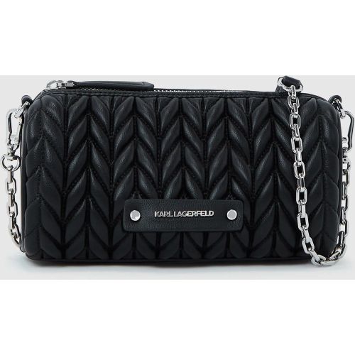 Sac À Bandoulière K/weave En Forme De Tonneau, , -, Taille: One Size - Karl Lagerfeld - Modalova