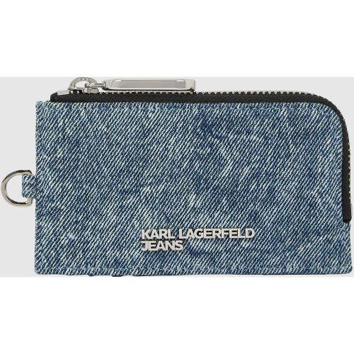 Porte-cartes En Denim Avec Fermeture Zippée, , , Taille: One Size - KL Jeans - Modalova