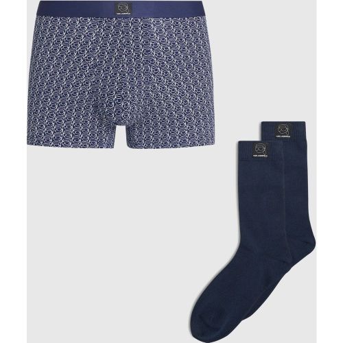 Ensemble Cadeau Caleçon Et Chaussettes Ikon, , , Taille: Xs - Karl Lagerfeld - Modalova