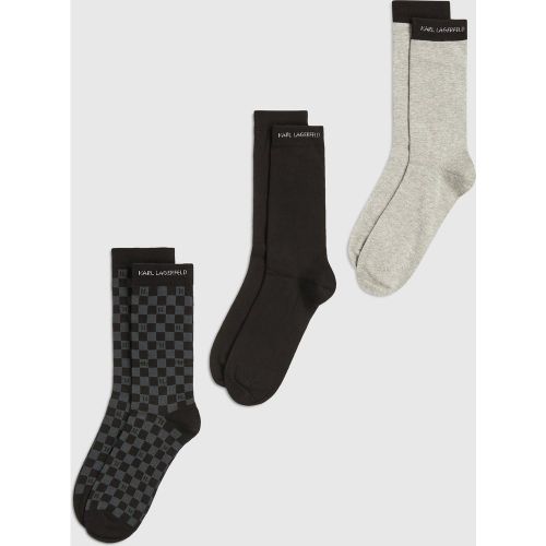 Chaussettes Avec Logo - Lot De 3, , , Taille: 39-42 - Karl Lagerfeld - Modalova
