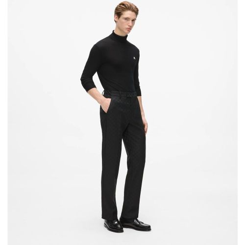 Pantalon À Carreaux Monogram, , , Taille: 46 - Karl Lagerfeld - Modalova