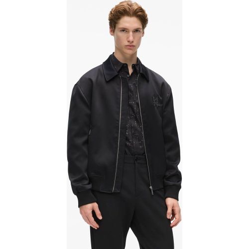 Veste Bomber Monogram En Satin, , , Taille: Xs - Karl Lagerfeld - Modalova
