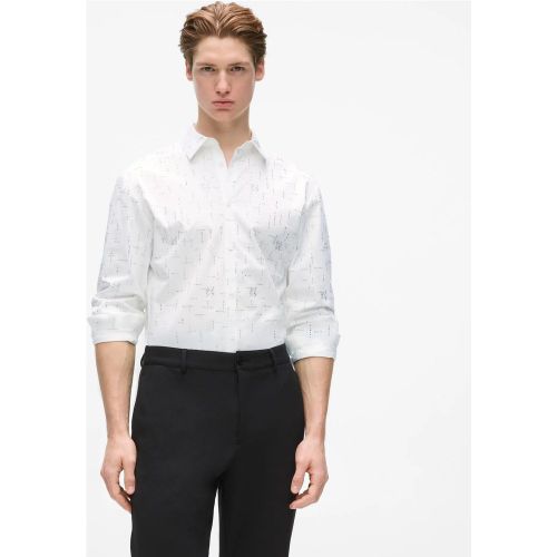 Chemise Monogram À Strass, , , Taille: 38 - Karl Lagerfeld - Modalova