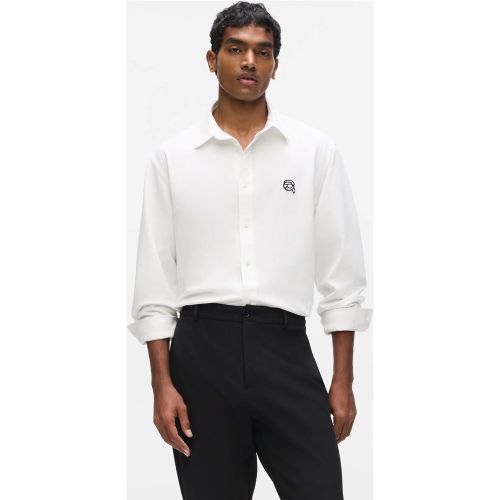 Chemise Oxford Ikon En Coton, , , Taille: S - Karl Lagerfeld - Modalova