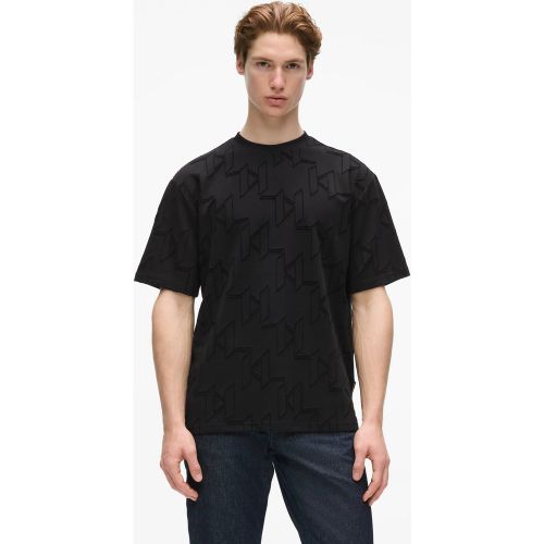 T-shirt Avec Monogram Façon All-over, , , Taille: Xs - Karl Lagerfeld - Modalova