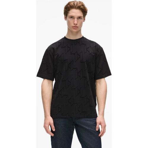 T-shirt Avec Monogram Façon All-over, , , Taille: Xs - Karl Lagerfeld - Modalova
