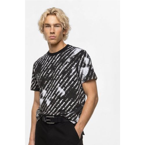 T-shirt Avec Logo Effet Ombré Façon All-over, , , Taille: Xs - KL Jeans - Modalova