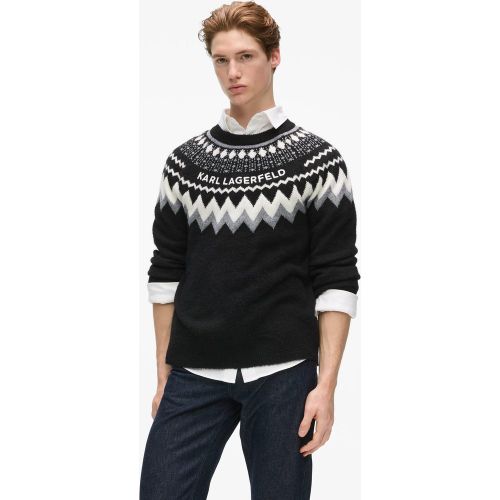 Pull En Tricot Fairisle, , , Taille: Xs - Karl Lagerfeld - Modalova