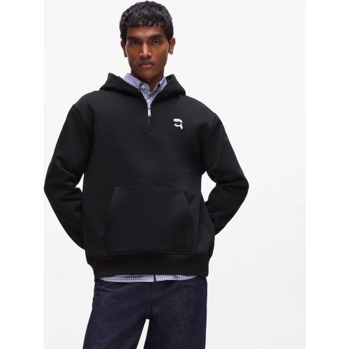 Sweat À Capuche Ikon À Demi-zippé, , , Taille: Xs - Karl Lagerfeld - Modalova