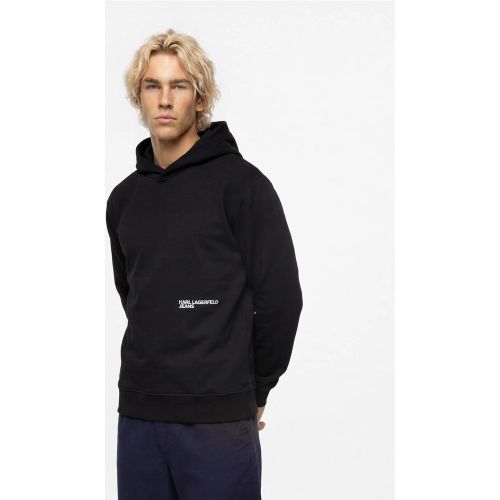 Sweat À Capuche Avec Logo Encadré Effet Ombré, , , Taille: Xs - KL Jeans - Modalova