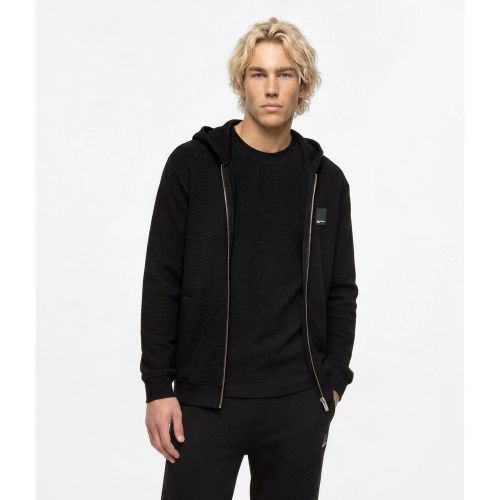 Sweat À Capuche À Fermeture Zippée En Maille Gaufrée, , , Taille: Xs - KL Jeans - Modalova