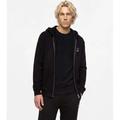 Sweat À Capuche À Fermeture Zippée En Maille Gaufrée, , , Taille: Xs - KL Jeans - Modalova