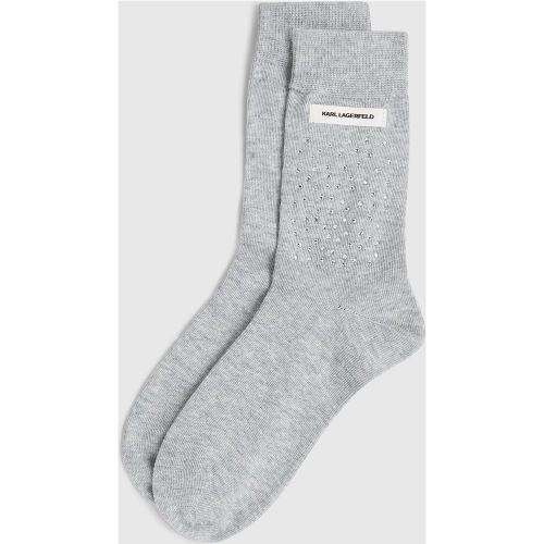 Chaussettes Avec Logo En Strass, , , Taille: 35-38 - Karl Lagerfeld - Modalova