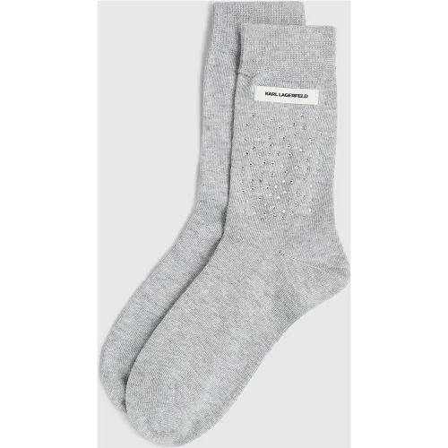 Chaussettes Avec Logo En Strass, , , Taille: 35-38 - Karl Lagerfeld - Modalova