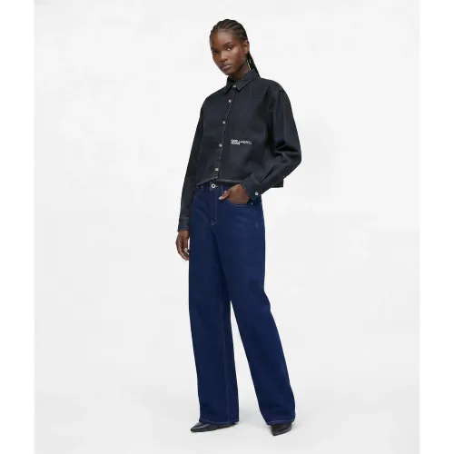 Jeans Taille Haute Décontracté Et Pailleté, , , Taille: 2430 - KL Jeans - Modalova