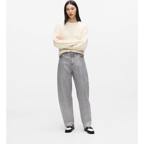 Jeans Barrel À Motif Python Enduit, , , Taille: 25 - Karl Lagerfeld - Modalova