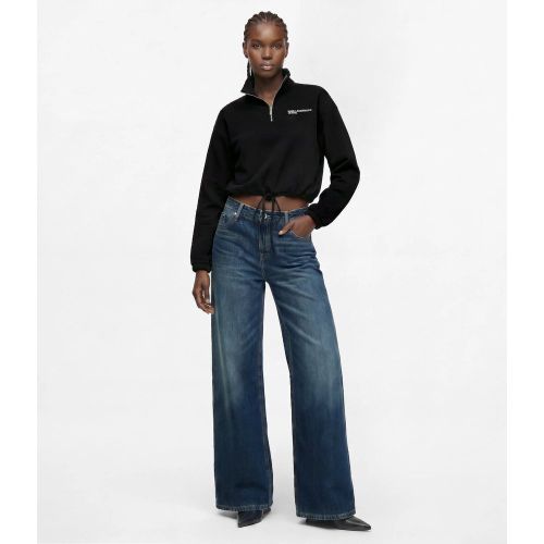 Jeans Effet Délavé Coupe Large Jambe Et Taille Basse, , , Taille: 2630 - KL Jeans - Modalova