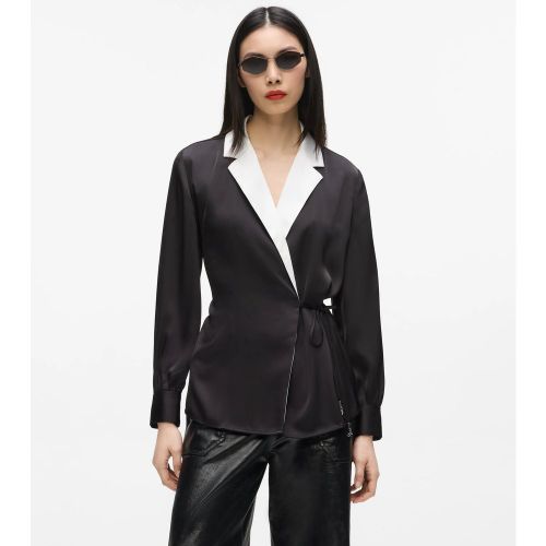 Blouse Cache-cœur En Satin, , /, Taille: 38 - Karl Lagerfeld - Modalova