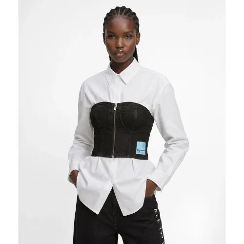 Haut En Denim Klj X Pietro Terzini Avec Bandeau, , , Taille: Xs - KL Jeans - Modalova