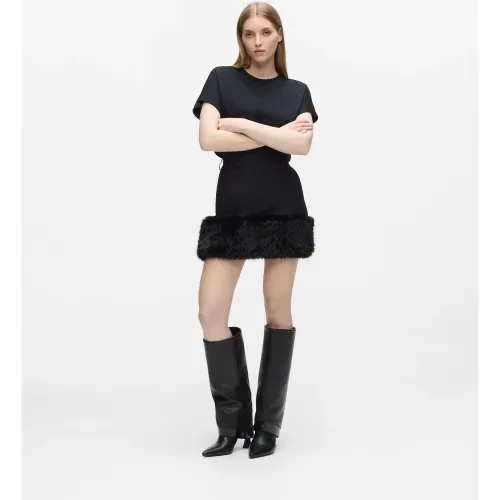 Mini-jupe En Fausse Fourrure, , , Taille: 38 - Karl Lagerfeld - Modalova