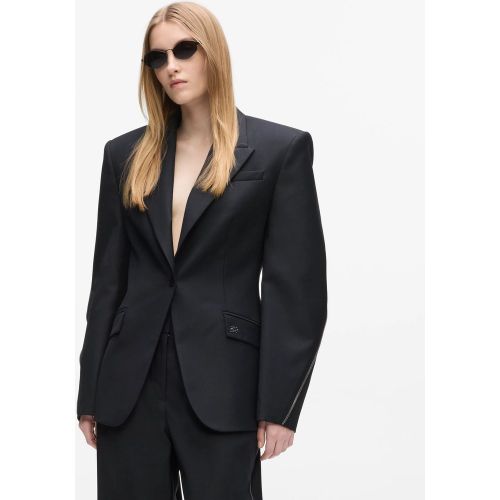 Blazer Ajusté À Détail Zippé, , , Taille: 38 - Karl Lagerfeld - Modalova