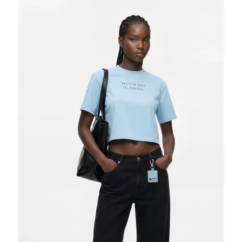T-shirt Cropped Klj X Pietro Terzini, , , Taille: Xs - KL Jeans - Modalova