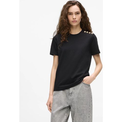 T-shirt Exclusif Autograph Avec Bouton, , , Taille: Xs - Karl Lagerfeld - Modalova