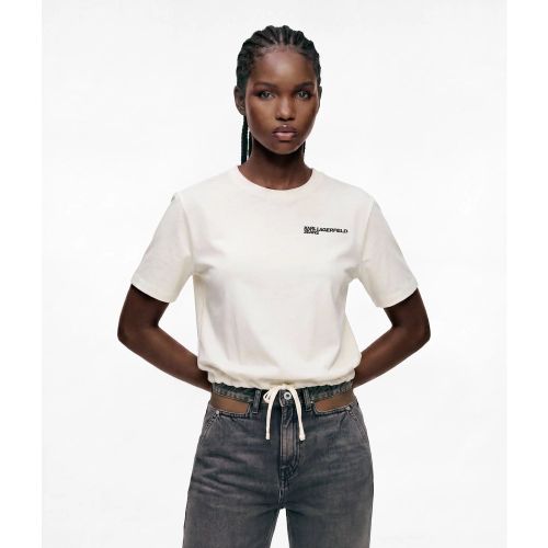 T-shirt Noué Sur Le Bas, , , Taille: Xs - KL Jeans - Modalova