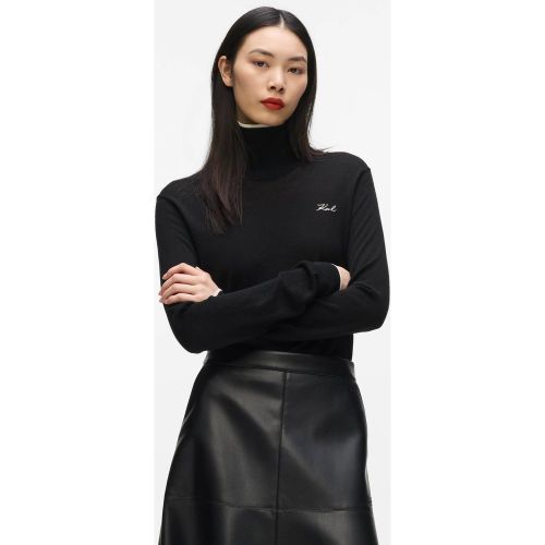 Pull À Col Roulé En Laine, , , Taille: Xs - Karl Lagerfeld - Modalova