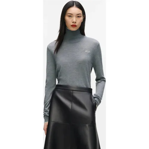 Pull À Col Roulé En Laine, , , Taille: Xs - Karl Lagerfeld - Modalova