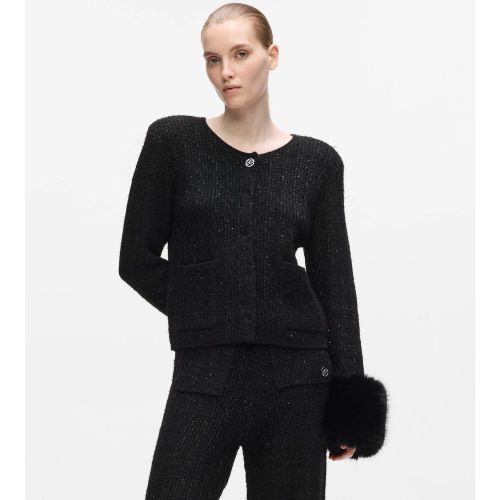 Cardigan En Maille En Fausse Fourrure, , , Taille: Xs - Karl Lagerfeld - Modalova