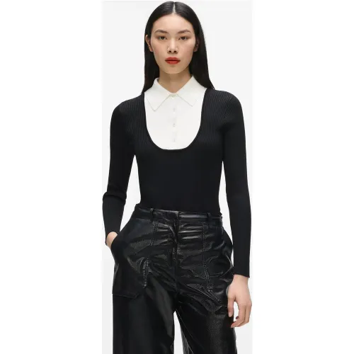 Pull Avec Détail De Chemise, , , Taille: Xs - Karl Lagerfeld - Modalova