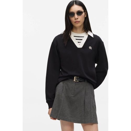 Sweat-shirt À Col En V Ikon, , , Taille: Xs - Karl Lagerfeld - Modalova