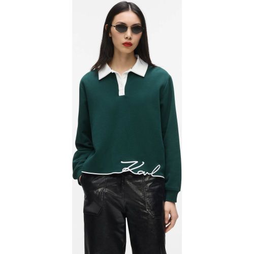 Sweat-shirt Polo Signature, , , Taille: Xs - Karl Lagerfeld - Modalova