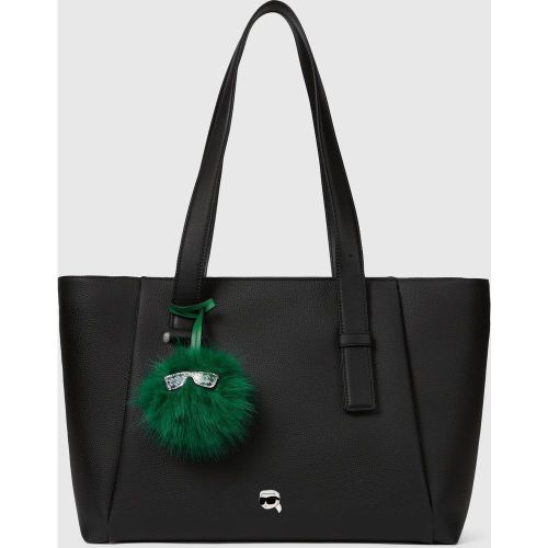 Grand Sac En Toile Ikon Pebble Avec Breloque, , , Taille: One Size - Karl Lagerfeld - Modalova