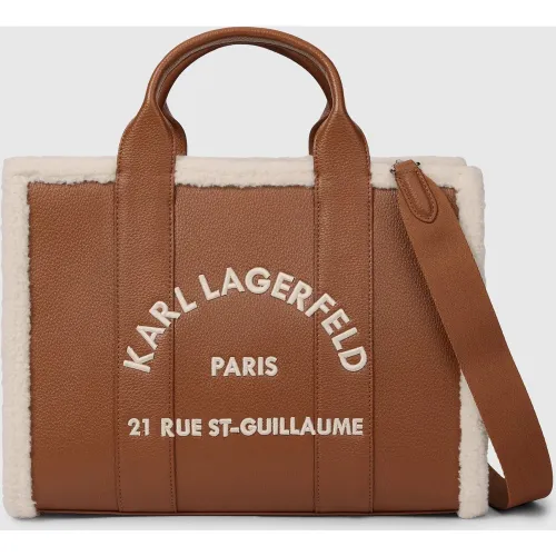 Sac En Toile, Taille Moyenne, Fausse Peau De Mouton, Rue St-guillaume, , , Taille: One Size - Karl Lagerfeld - Modalova