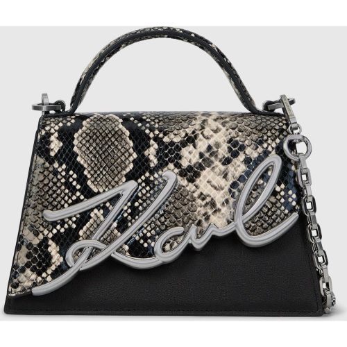 Sac À Bandoulière K/signature Miniature En Python, , , Taille: One Size - Karl Lagerfeld - Modalova
