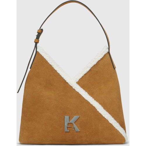 Petit Sac Cabas Geo En Daim, , , Taille: One Size - KL Jeans - Modalova