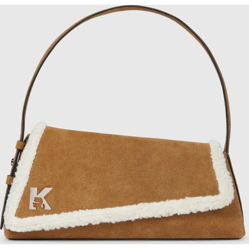Sac Porté Épaule Avec Rabat En Daim Geo, , , Taille: One Size - KL Jeans - Modalova
