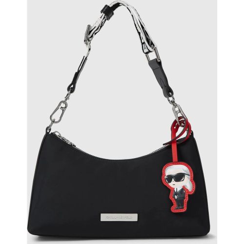 Sac Porté Épaule Ikon En Nylon Avec Breloque, , , Taille: One Size - Karl Lagerfeld - Modalova