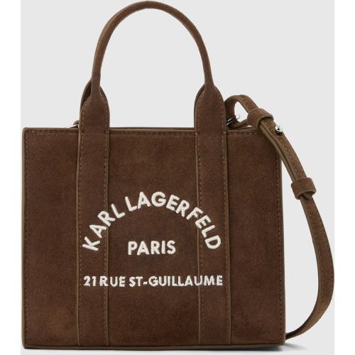 Mini Sac En Toile Rue St-guillaume En Faux Daim, , , Taille: One Size - Karl Lagerfeld - Modalova