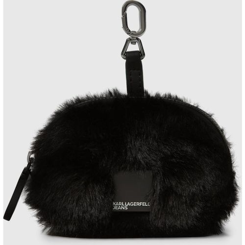 Mini Pochette En Fausse Fourrure À Logo Encadré, , , Taille: One Size - KL Jeans - Modalova