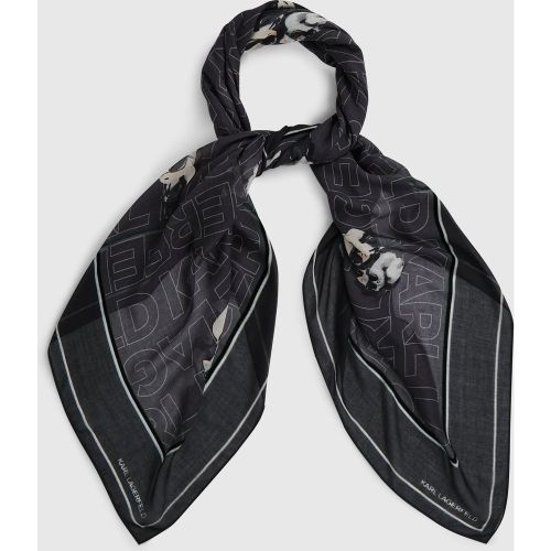 Écharpe Ikon En Mélange De Modal, , , Taille: One Size - Karl Lagerfeld - Modalova