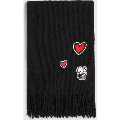 Écharpe Avec Écusson Ikon, , , Taille: One Size - Karl Lagerfeld - Modalova