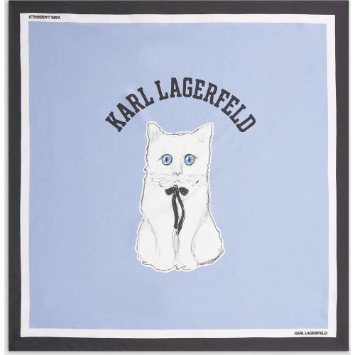 Écharpe En Soie Ikon Choupette, , , Taille: One Size - Karl Lagerfeld - Modalova