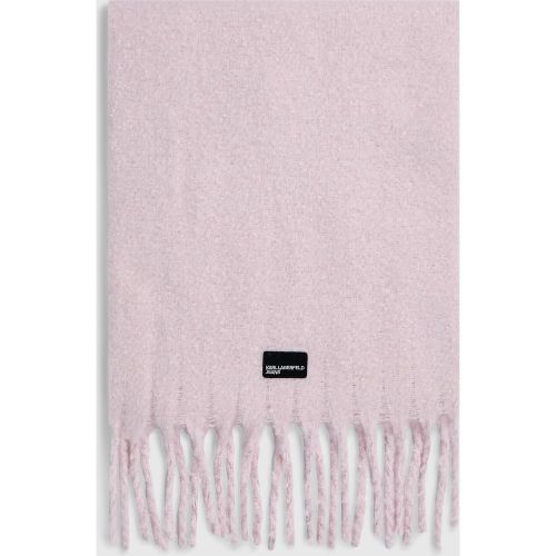 Écharpe À Franges En Maille Duveteuse, , , Taille: One Size - KL Jeans - Modalova