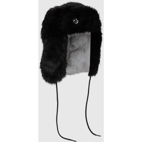 Bonnet Trapper En Fausse Fourrure Monogram, , , Taille: One Size - KL Jeans - Modalova