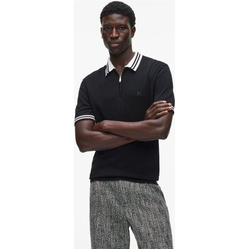 Polo Zippé En Maille Karl Dna, , , Taille: Xs - Karl Lagerfeld - Modalova